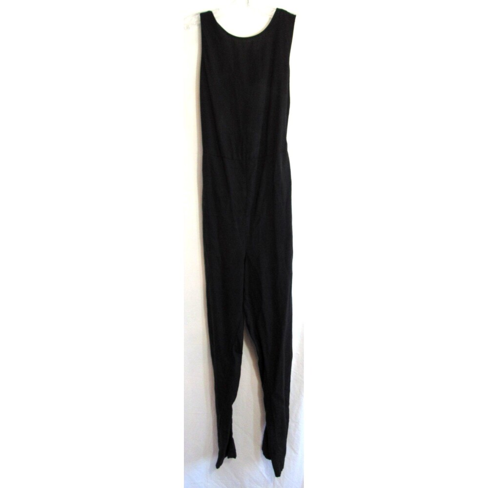 Marine Layer Black Sleeveless Tie Back Elastic Waist Jumpsuit Size Medium EUC